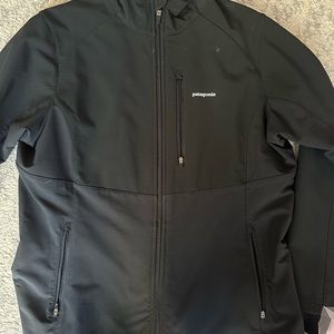 Patagonia black rain / weather jacket